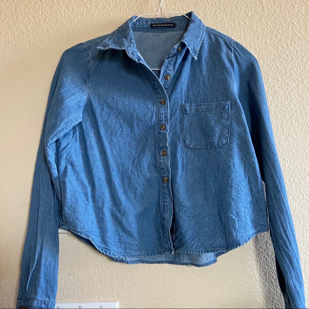 Brandy Melville Denim Button-up